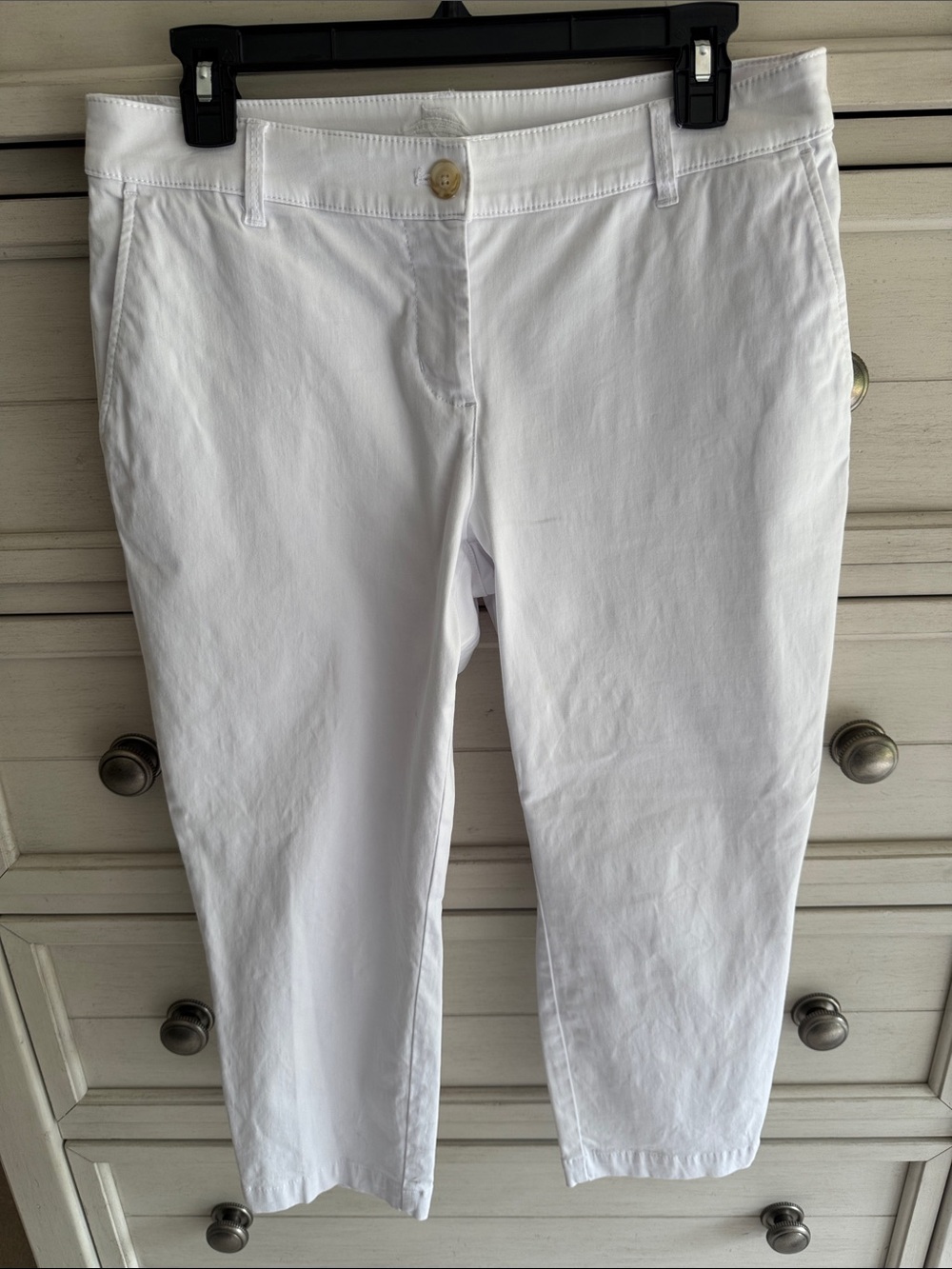 Tommy Bahama Boracay White Cropped Ankle Pants SZ 8